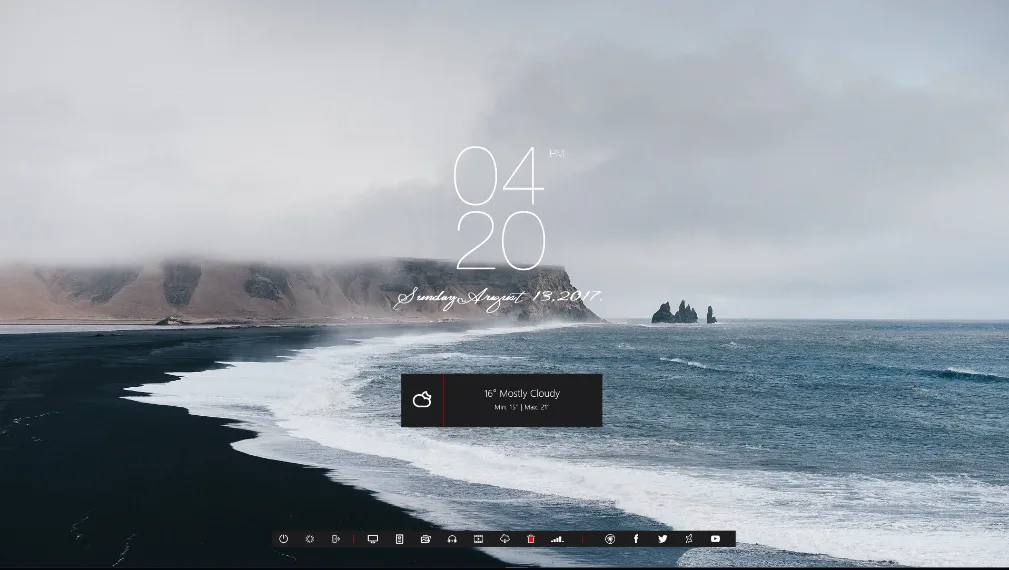 Momento Rainmeter Skin