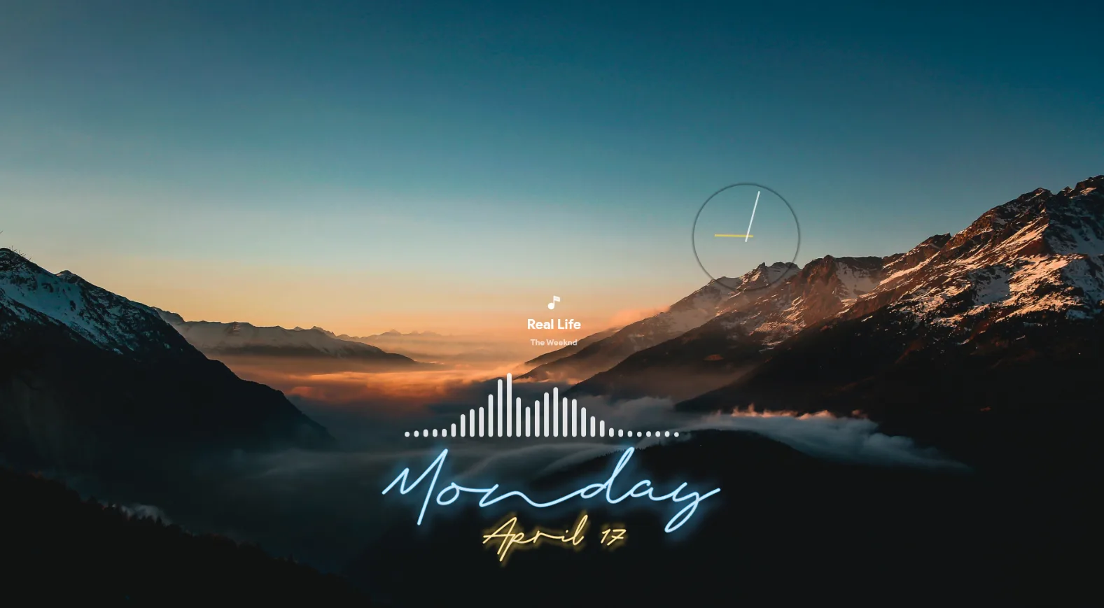 Neon Improved Rainmeter Skin